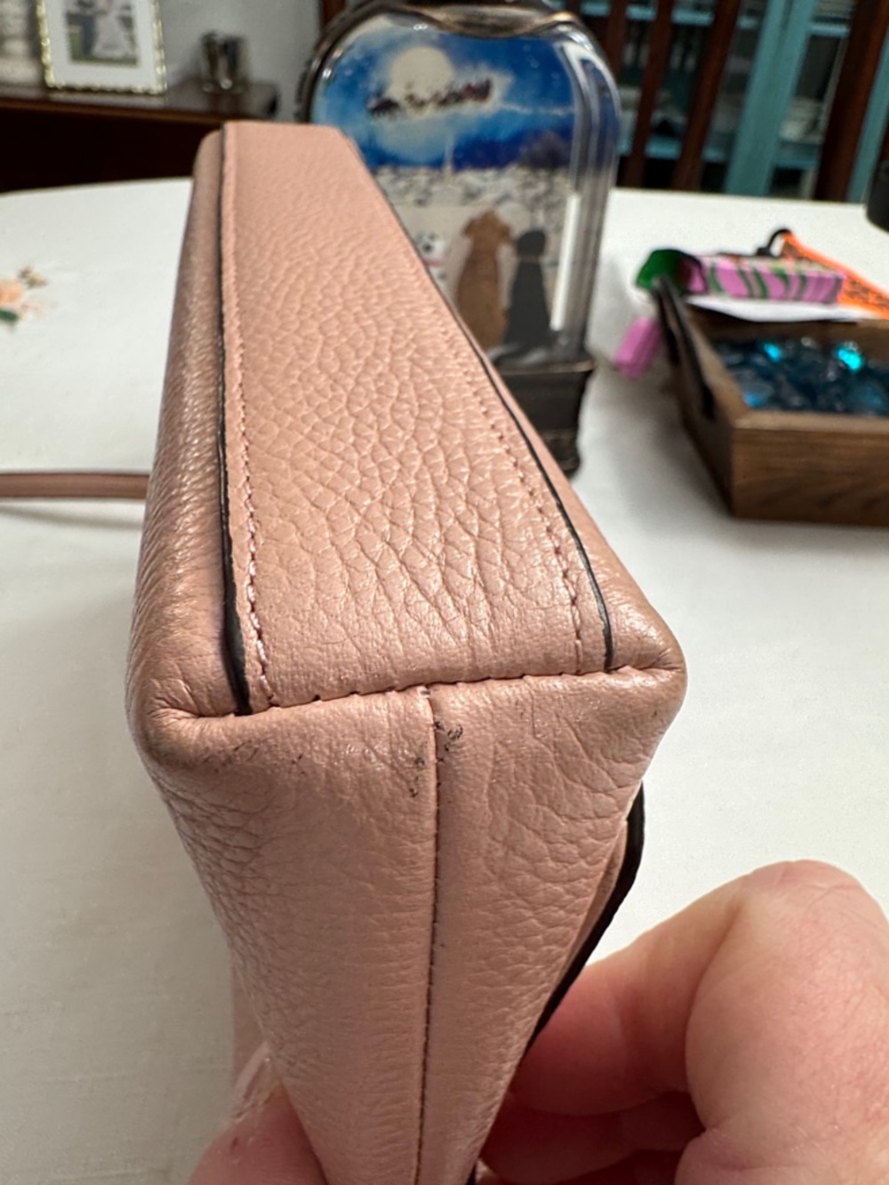 Coach Crosstown Vintage Leather Turnlock Crossbody - Blush Pink - Picture 9 of 16